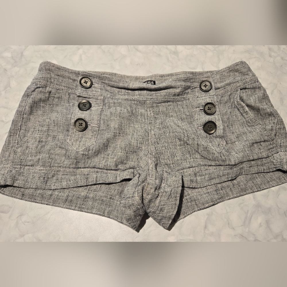 Express Tweed Button Detail Shorts Womens Size 4